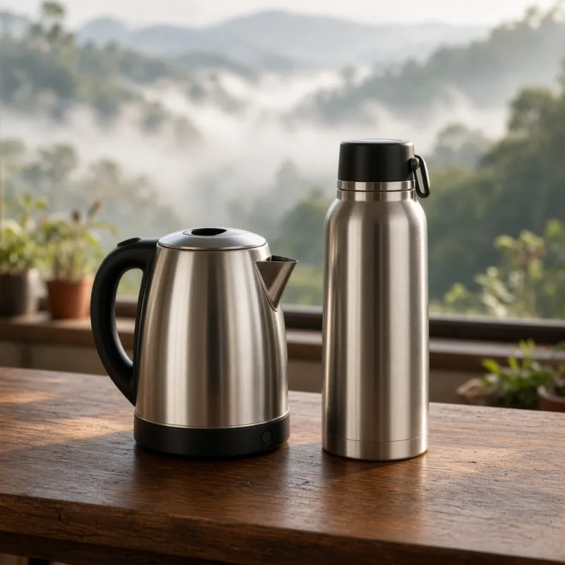 Electric Kettle + Flask Combo